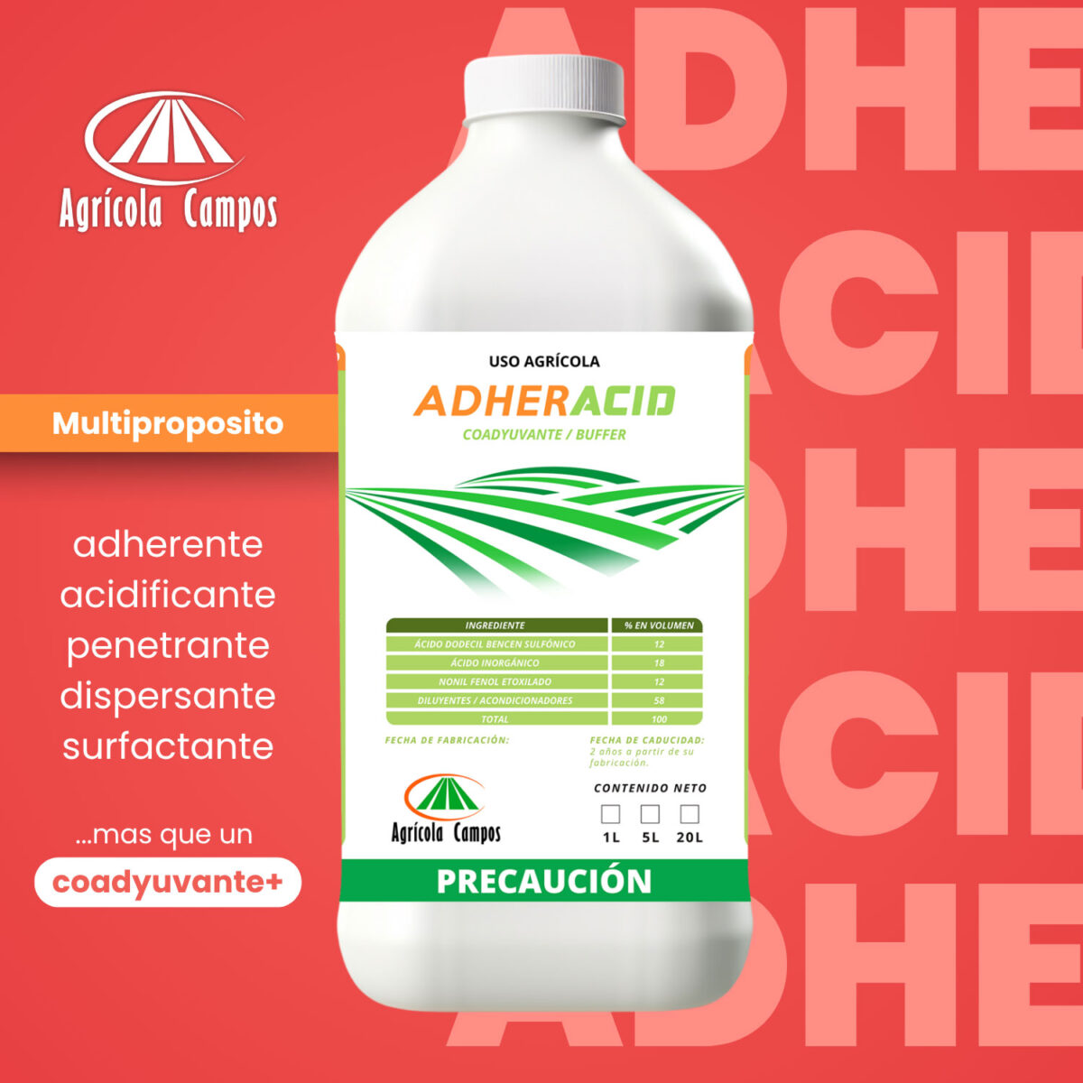 Adheracid (Coadyuvante) - 4 Litros - Image 2